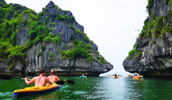 Chèo thuyền Kayak Vịnh Lan Hạ